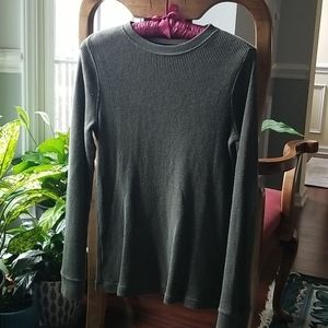 ❤❤❤ EUC Boys Long Sleeve Waffle Knit Shirt Medium